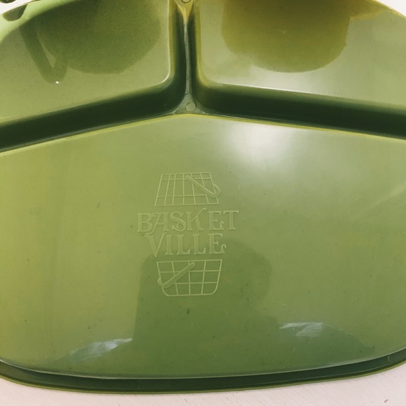 RARE Vintage 50s Basket Ville Picnic Dining Set - Picture 6 of 13